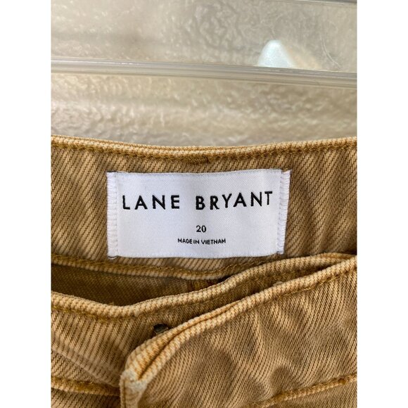 Lane Bryant Womens Mid-Rise Wide Leg Tan Pants Size 20 Casual Relaxed Fit - Picture 4 of 9